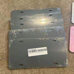 Blank Car plates